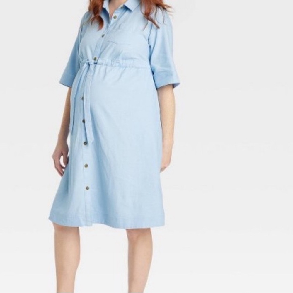 Maternity Shirt Dress